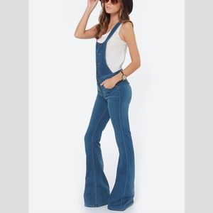 Bell bottom overalls